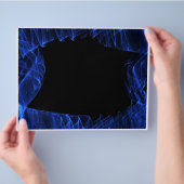 Blauer Rahmen Flyer (Hand)