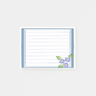 Blauer Rahmen Post-it Klebezettel