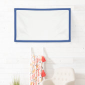 Blauer Rahmen-Weißer Ereignisbanner Banner (Insitu)