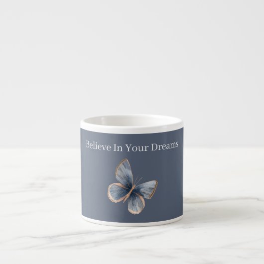 Blauer Rahmfalter Espressotasse (Vorderseite)