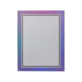 Blauer Rain 8.5x11 (Gitterband) Notizblock (Rotiert)