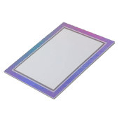 Blauer Rain 8.5x11 (Gitterband) Notizblock (angewinkelt)