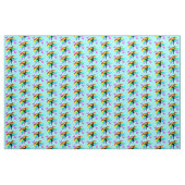 BLAUER RAINBODEN UND SCHALTFLY TANCER FABRIC STOFF (Yard (91,4 cm))