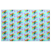BLAUER RAINBODEN UND SCHALTFLY TANCER FABRIC STOFF (Fat Quarter (45,7 x 55,9 cm))