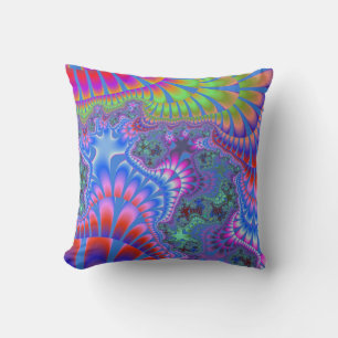 Blauer Rainbow Melt Kissen