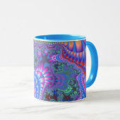Blauer Rainbow Melt Tasse (VorderseiteRechts)