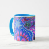 Blauer Rainbow Melt Tasse (Vorderseite Links)