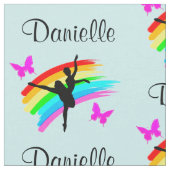 BLAUER RAINBOW PERSONALISIERT DANCER FABRIC STOFF (Nahaufnahme)