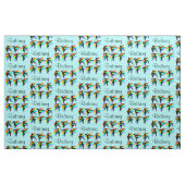 BLAUER RAINBOW PERSONALISIERT GYMNASTIK FABRIK STOFF (Fat Quarter (45,7 x 55,9 cm))
