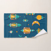 Blauer Ramadan Badhandtuch Set (Handtuch)