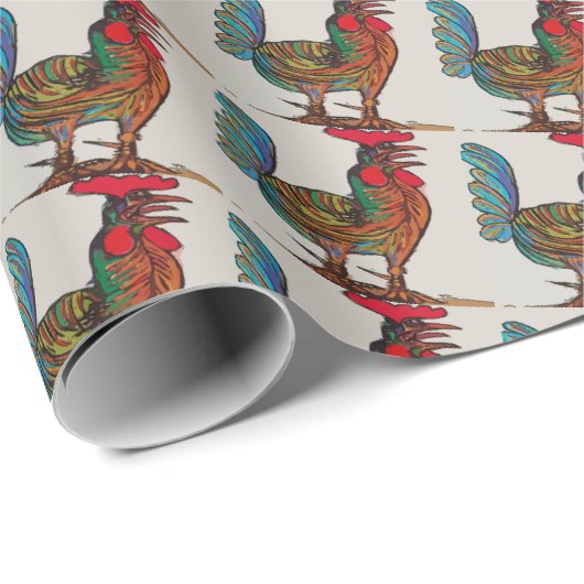 Blauer Raster, Delft Look, Geschenkpapier (Rolleneckpunkt)