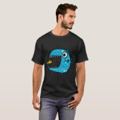 blauer Raubfisch T-Shirt (Vorne ganz)