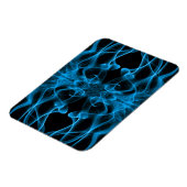 Blauer Rauch auf schwarz Magnet (Linke Seite)