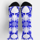 Blauer Rauch auf weiß Socken (Oben)