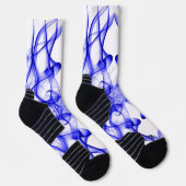 Blauer Rauch auf weiß Socken (Rechts)