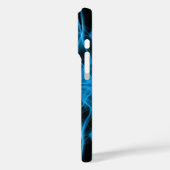 Blauer Rauch in schwarzen Farben Case-Mate iPhone Hülle (Rückseite / Links)