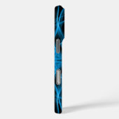 Blauer Rauch in schwarzen Farben Case-Mate iPhone Hülle (Rückseite / Rechts)