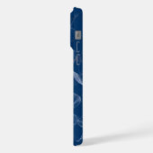 Blauer Rauch iPhone Hülle (Linke Seite)