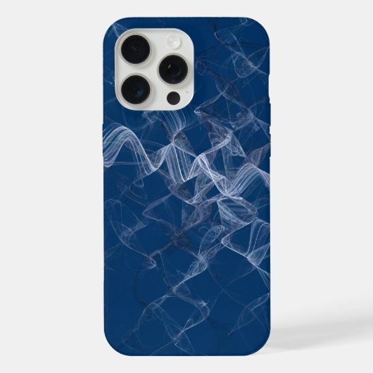 Blauer Rauch iPhone Hülle (Rückseite)