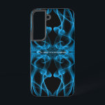 Blauer Rauchabfall - auf weiß Samsung Galaxy Hülle<br><div class="desc">Blauer Rauchabfall - auf weiß</div>