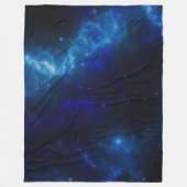 BLAUER RAUM FLEECEDECKE (Vorderseite)
