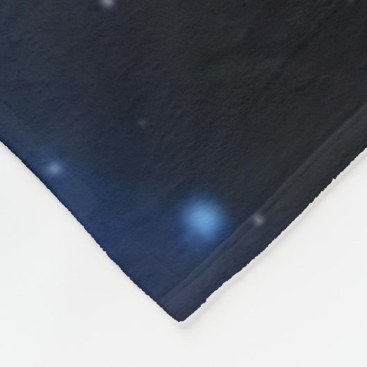 BLAUER RAUM FLEECEDECKE (Ecke)