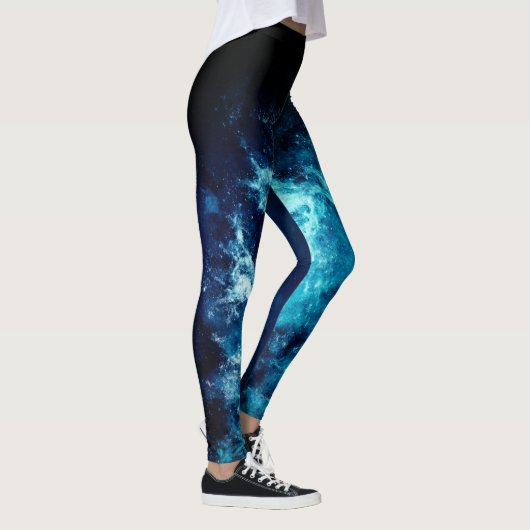 Blauer Raum Leggings (Rechts)