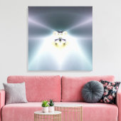 Blauer Raum Leinwanddruck (Insitu (Wohnzimmer))