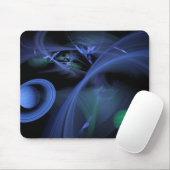 Blauer Raum Mousepad (Mit Mouse)