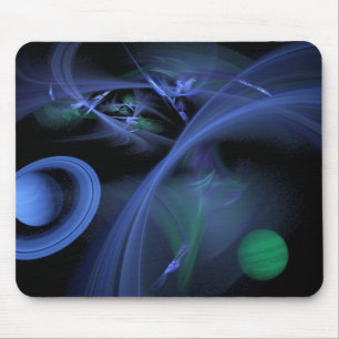Blauer Raum Mousepad
