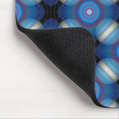 Blauer Räumlicher Geometrischer Mousepad (Ecke)