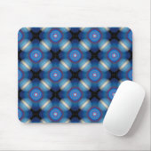 Blauer Räumlicher Geometrischer Mousepad (Mit Mouse)