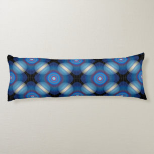 Blauer Räumlicher Geometrischer Seitenschläferkissen