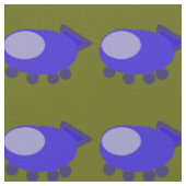 Blauer Raumschiff Stoff (Nahaufnahme)