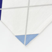 Blauer Raute Mittlere Fleece Blankon (Ecke)