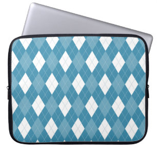 Blauer Rauten-Laptop Laptopschutzhülle