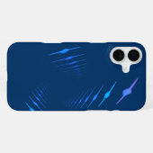 Blauer REbell iPhone Hülle (Rückseite (Horizontal))