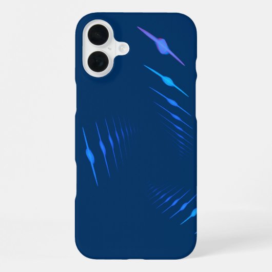 Blauer REbell iPhone Hülle (Rückseite)