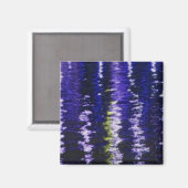 Blauer Reflexions-Magnet Magnet (Vorderseite/Rückseite)