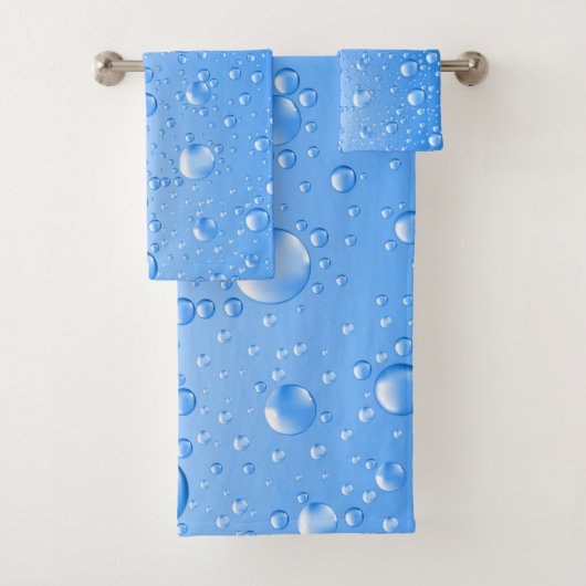 Blauer Regen fällt Badhandtuch Set (Insitu)