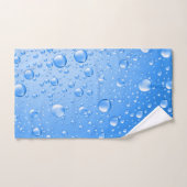 Blauer Regen fällt Badhandtuch Set (Handtuch)
