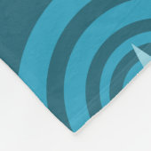 Blauer Regen Fleecedecke (Ecke)