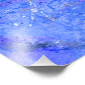 Blauer Regen Fotodruck (Ecke)