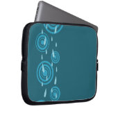 Blauer Regen Laptopschutzhülle (Vorne Rechts)