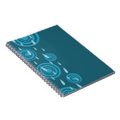 Blauer Regen Notizblock (Rechte Seite)
