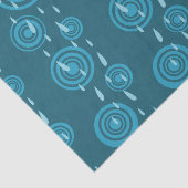 Blauer Regen Seidenpapier (Ausschnitt)