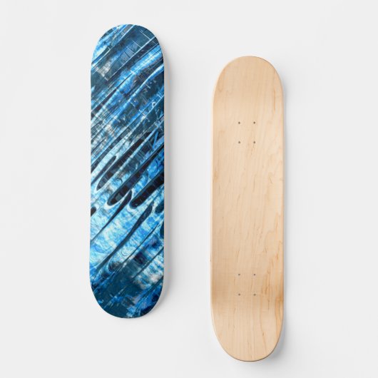 Blauer Regen Skateboard (Vorderseite)