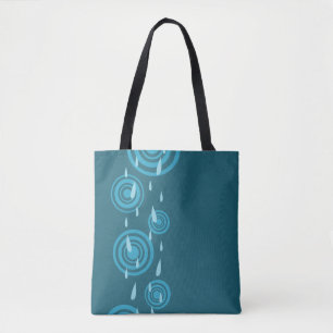Blauer Regen Tasche