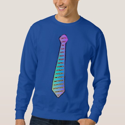 Blauer Regenbogen Blaue Fun Sweatshirt (Vorderseite)