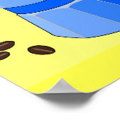 Blauer Regenbogen Espresso Poster (Ecke)